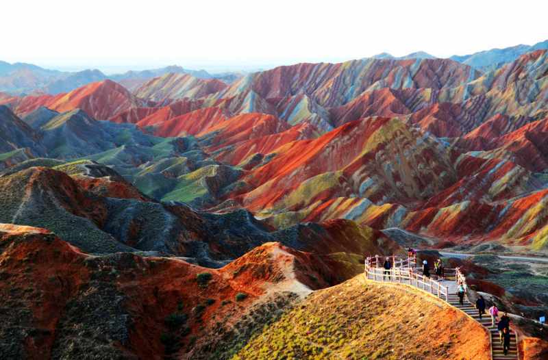 Panorama alam Zhangye Danxia