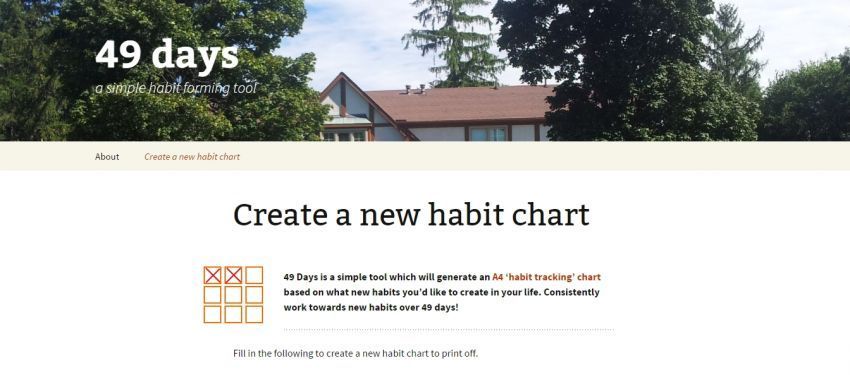 Bikin habit chart