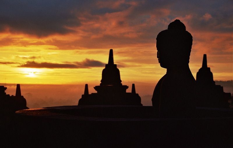 Sunset di Borobudur