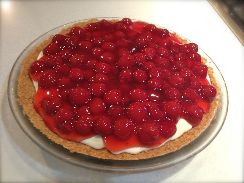 American Cherry Cheesecake Pie