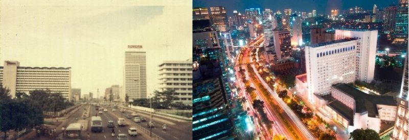 Jalan Jenderal Sudirman, Dulu dan Sekarang