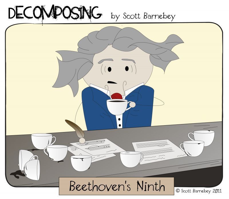 Beethoven membuat kopi