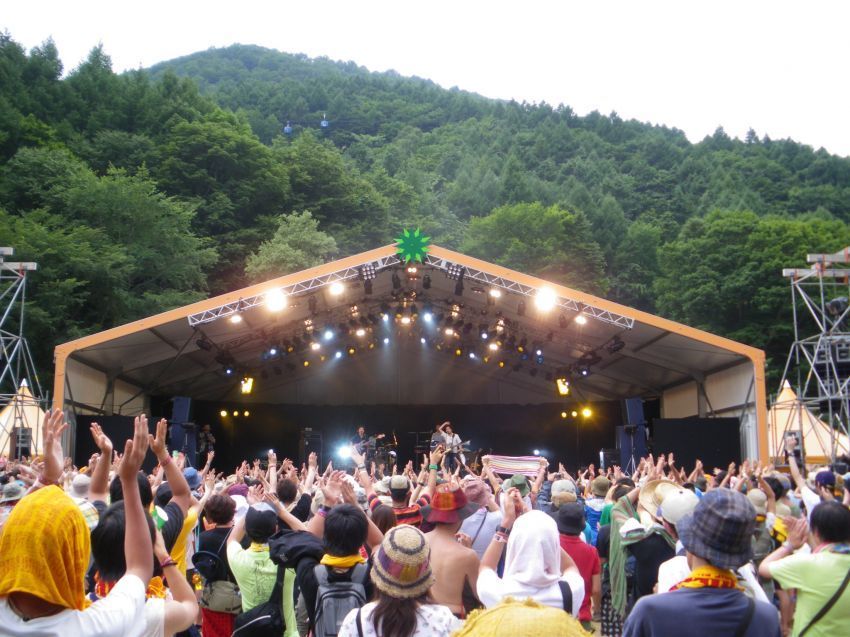 Keramaian di Fuji Rock Festival