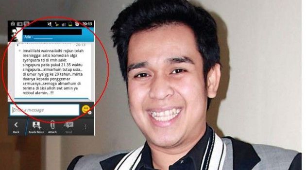 Hoax tersebar lewat BBM