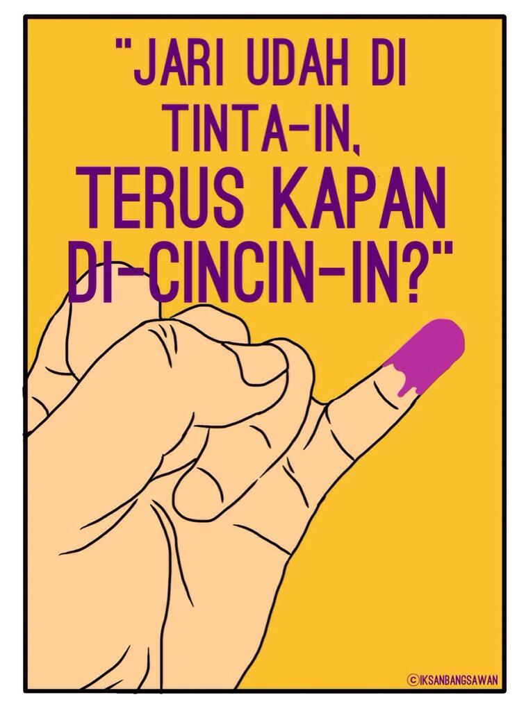 Kapan jarinya dicincinin, mblo?