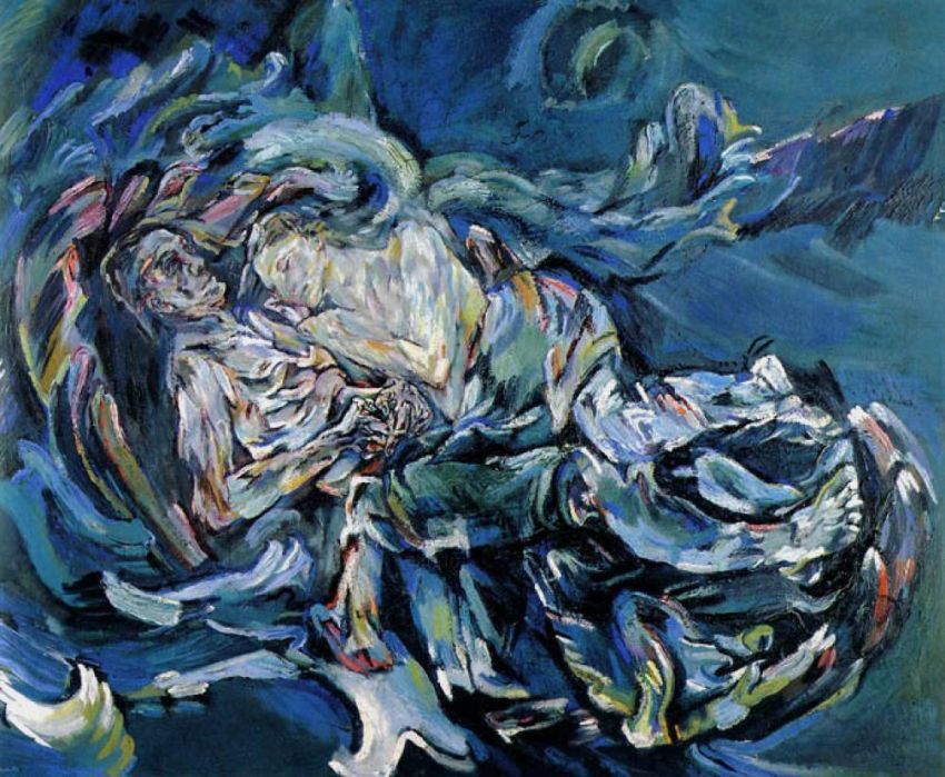 Oskar Kokoschka, 'Badai'/'Pengantin Angin',  1914.