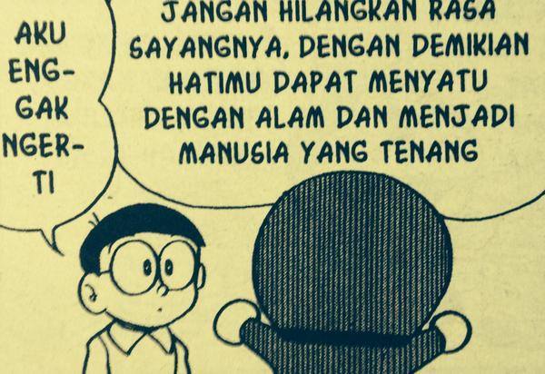 Doraemon bilang tentang sayang loh