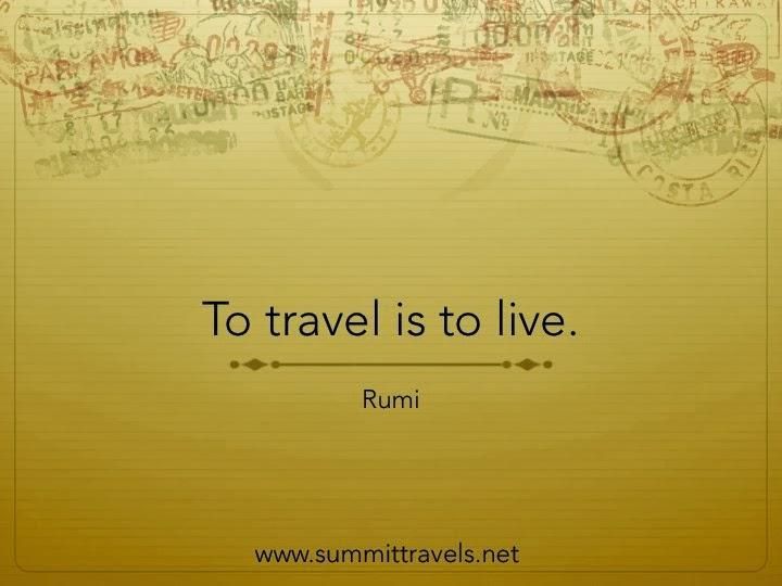 to travel is to live