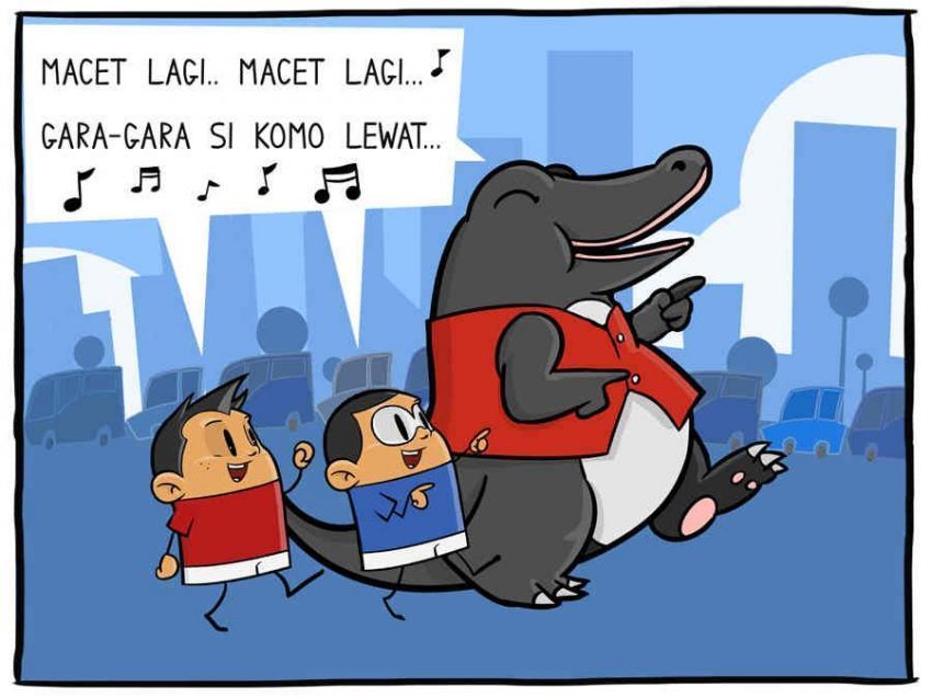 Kalau macet, artinya Si Komo lewat