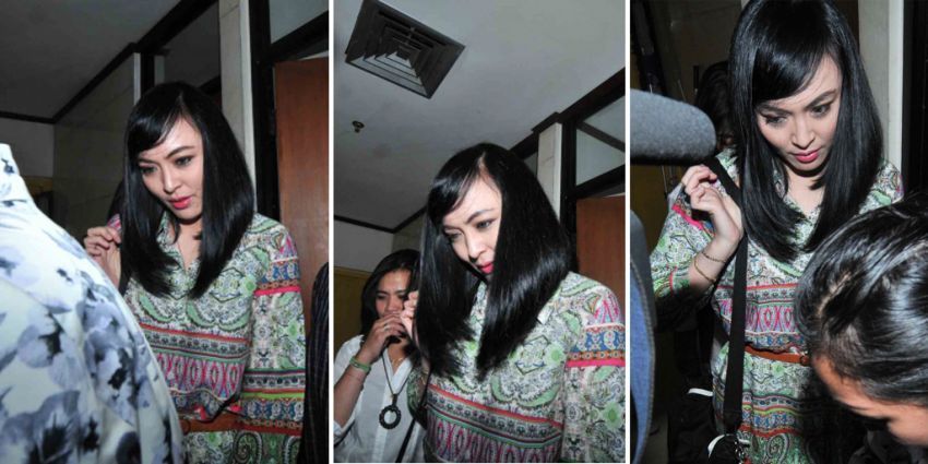 Rambut mempesona Angie Sondakh. (Credit: Antara)