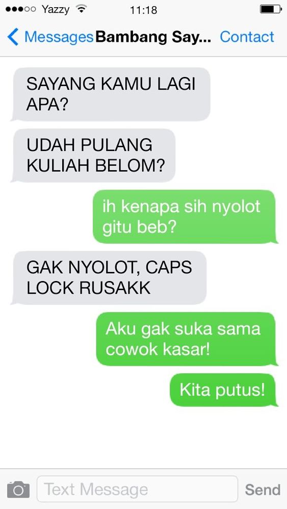 Jangan di-caps lock.