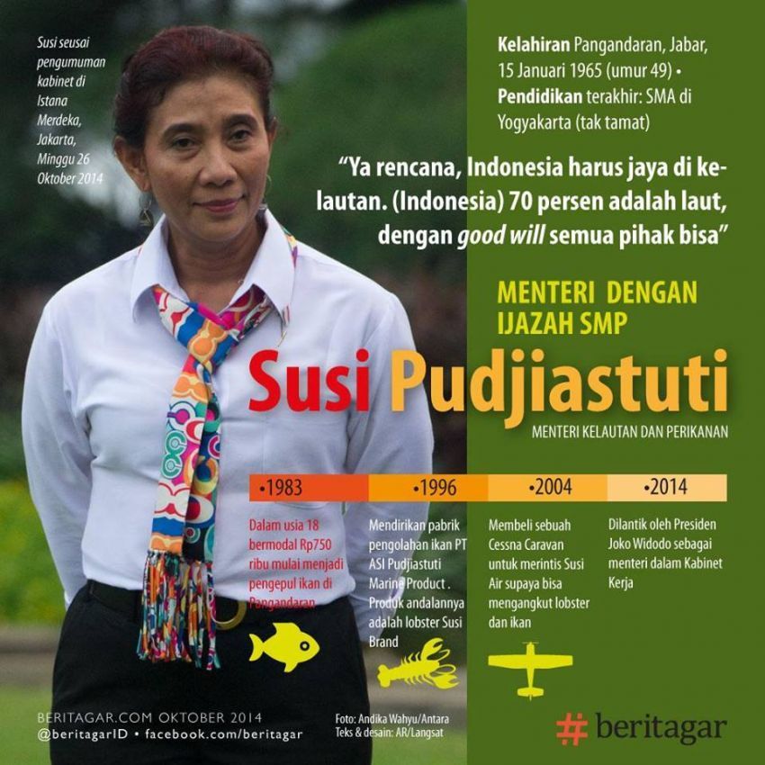 Hanya lulus SMP, bisa jadi menteri