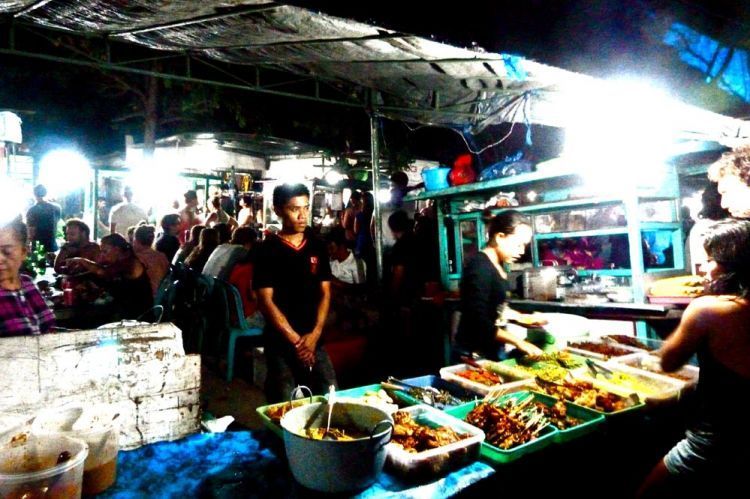 Pasar malam Gili Trawangan.