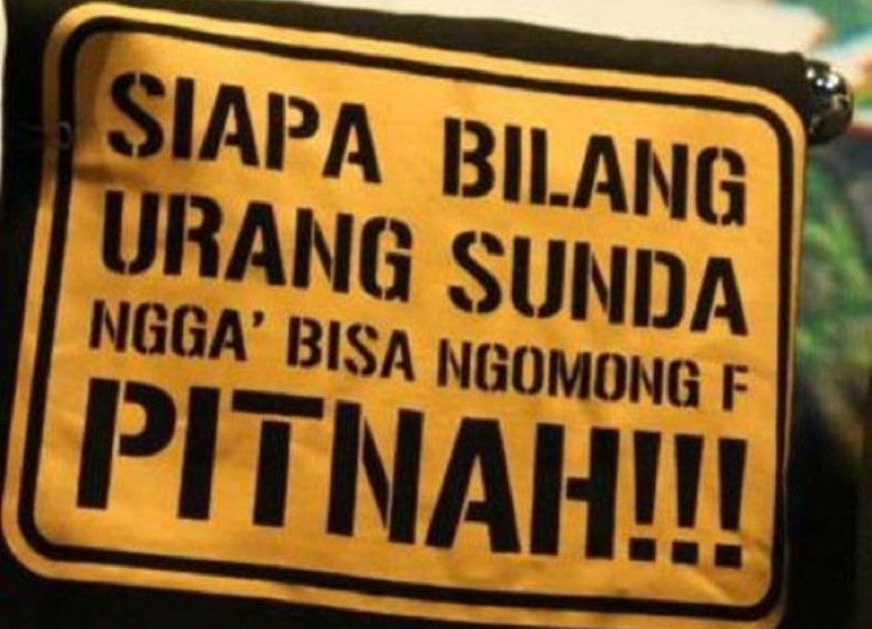 SIapa bilang orang sunda nggak bisa bilang 