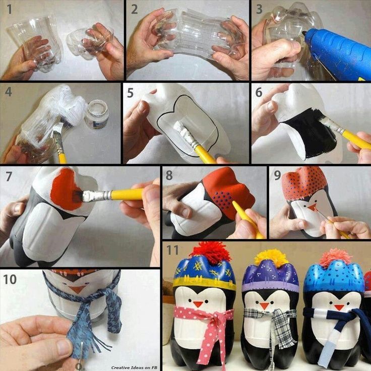 Pinguin dari Botol bekas