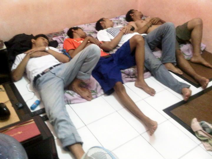 Sahabat sejati tak keberatan tidur seperti ikan sarden