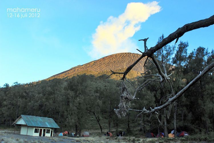 Esok pagi, Mahameru dan tanjakan pasir gagahnya sudah menanti (Kredit Foto: Maharsi Wahyu)