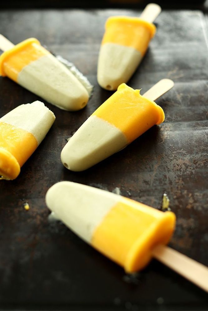 Mango-green tea popsicles, pencuci mulut yang segar