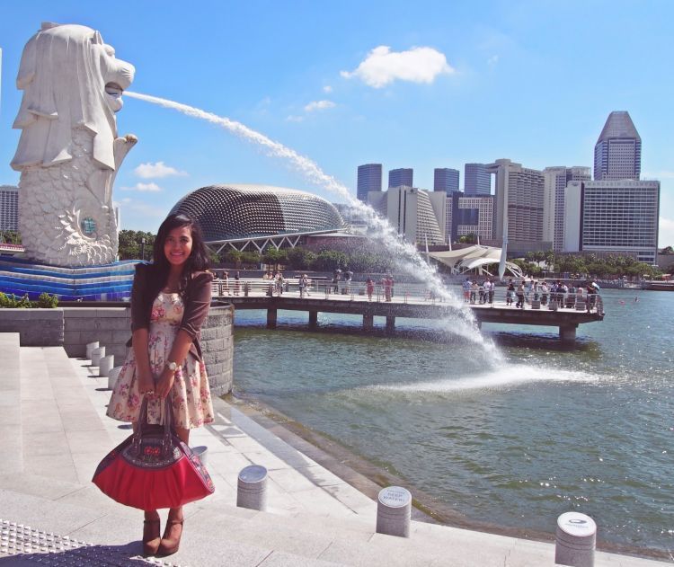 Mejeng di Merlion Park