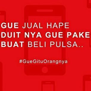 Buat apa punya hape kalau nggak ada pulsanya?