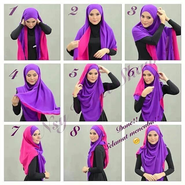 Tutorial hijab syari