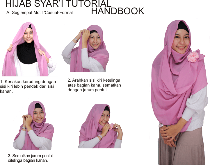 8 Tutorial Jilbab  Menutup Dada untukmu yang Ingin Bergaya 