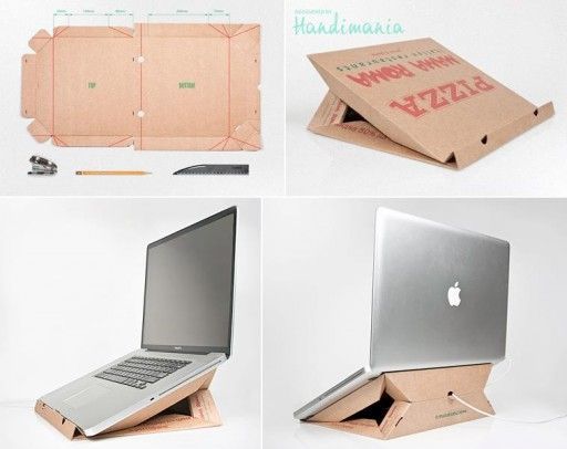 Manfaat kotak pizza untuk tempat laptop