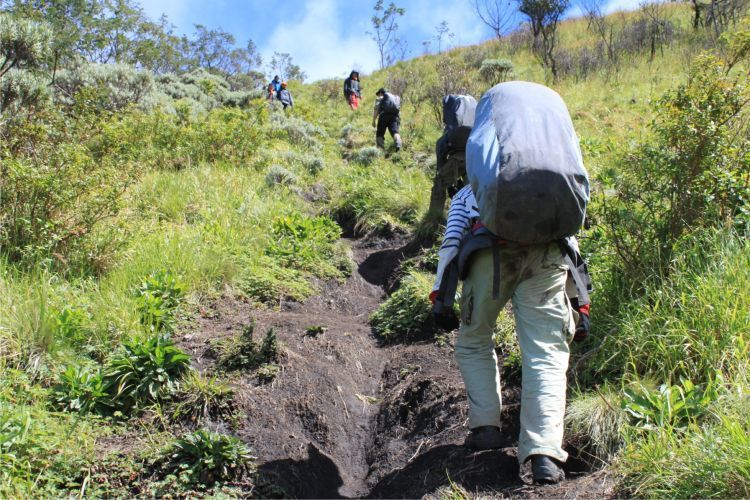 Hindari buang air di dekat jalur pendakian