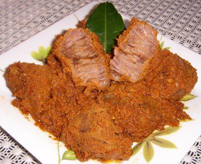 Rendang asli, gak pake manis!