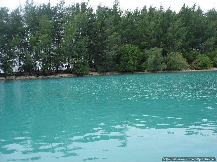 Bumi perkemahan di tengah laut