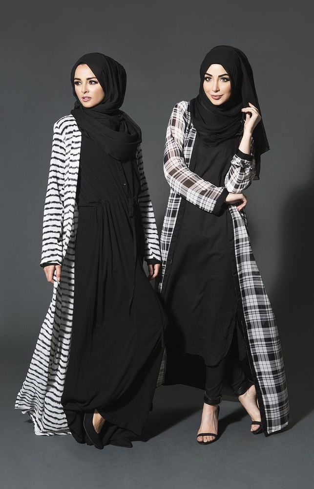 Padu padan outer kimono berjilbab, gaya 2015