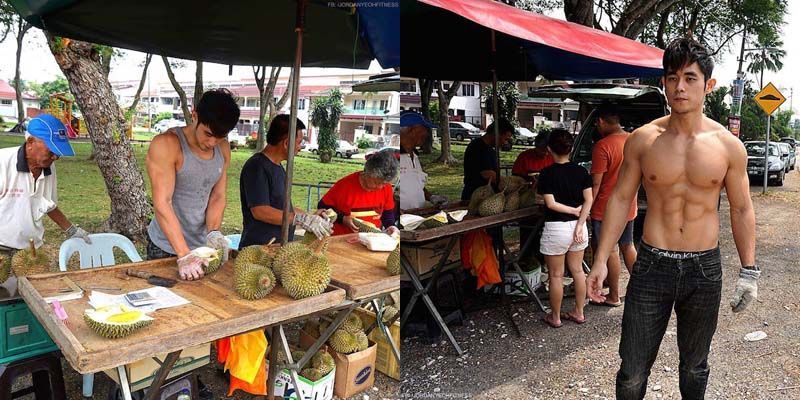 Kayaknya Belah Duren Sama Tukang Durian Ganteng Ini Enak Deh! Gimana Menurutmu?