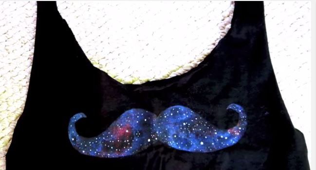 Voila! jadilah mustache galaxy t-shirt