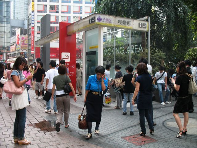 smoking area di jepang