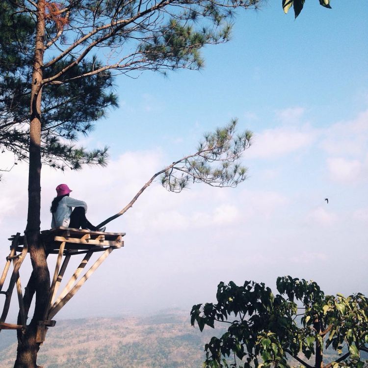 Puncak Becici memberi pemandangan Jogja dari ketinggian berbeda (Kredit: @rezapradinata)