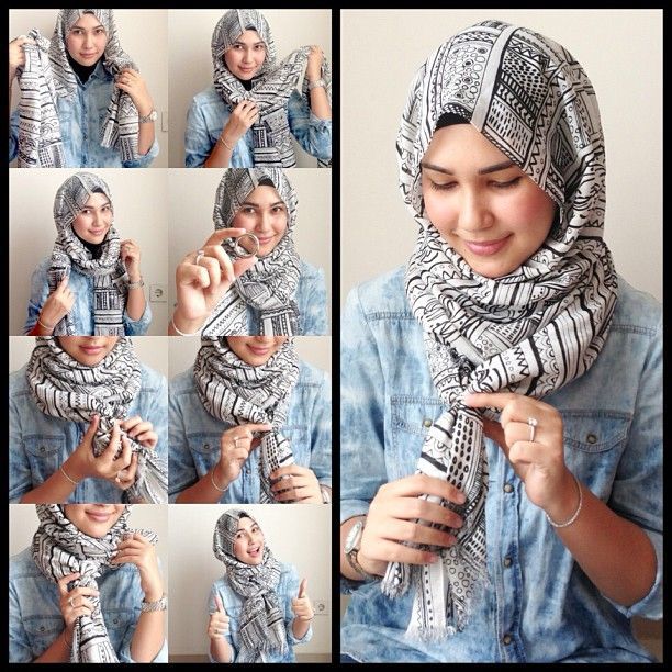 Tutorial jilbab pashmina praktis