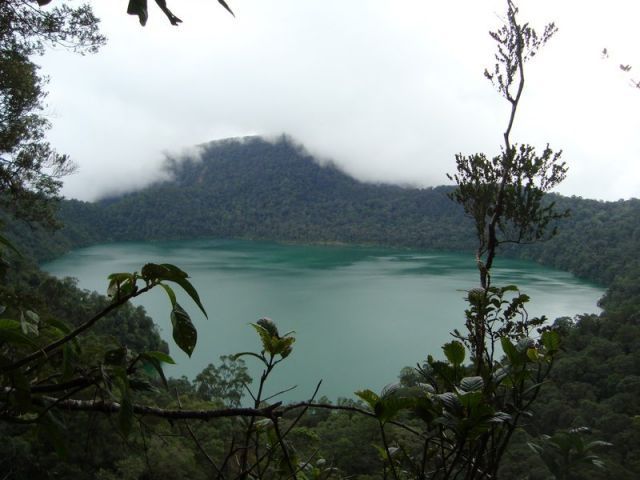 Air yang menghijau dan rimbunnya hutan, membuatnya semakin misterius