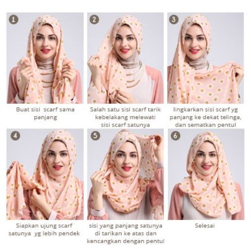 Tutorial jilbab pashmina gampang dan praktis