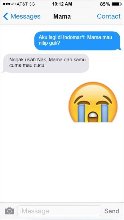 SMS dari Mama