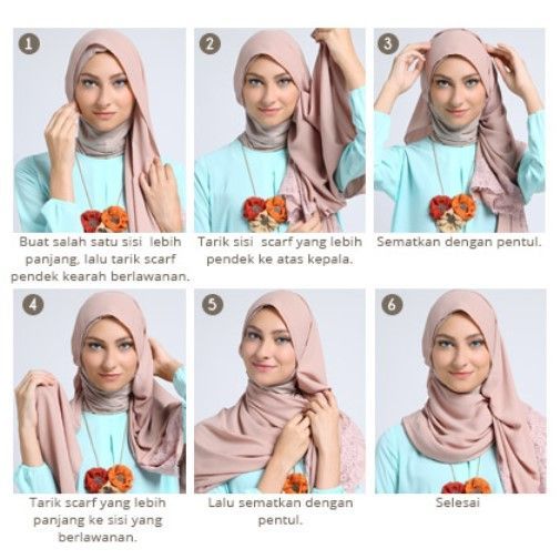 Tutorial jilbab pashmina praktis dan gampang