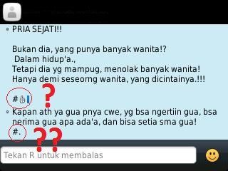 SMS yang gue dapet dari anak sebel-ah