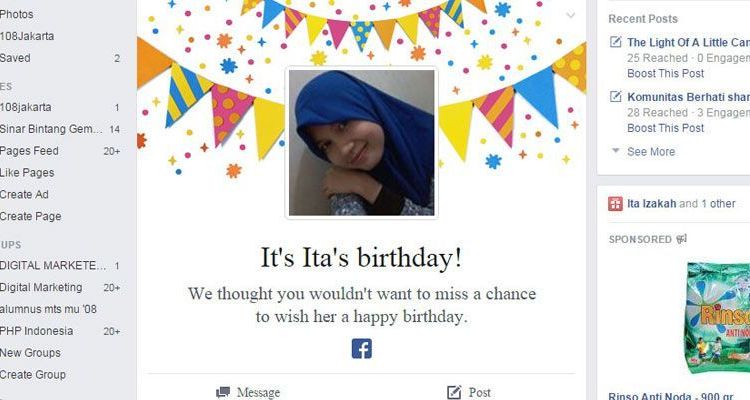 Hai Kamu yang Jadi Penyemangatku, “Selamat Ulang Tahun Ya”