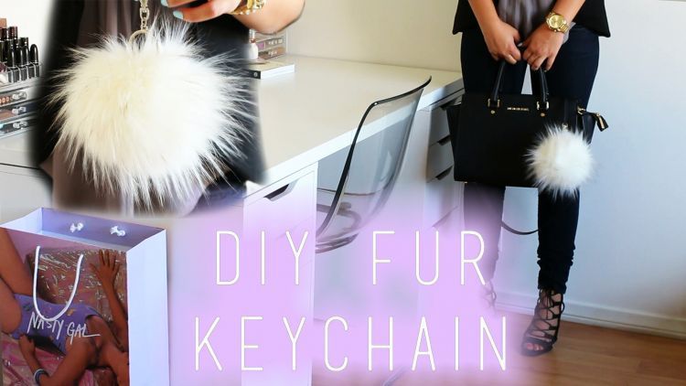 Fur keychain bikinan sendiri