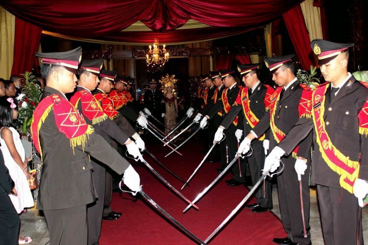 Begini suasana upacara pedang pora