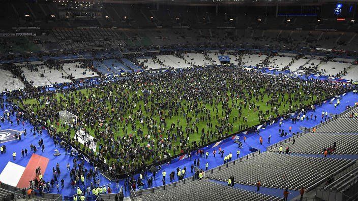 Stade de France setelah insiden ledakan