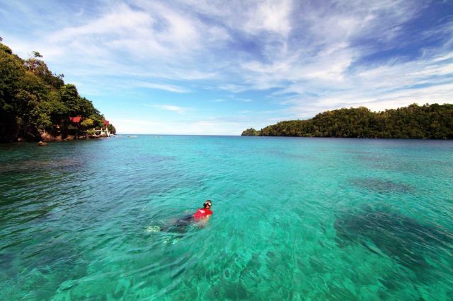 keindahan pemandangan laut sabang