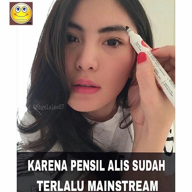 pensil alis terlalu mainstream