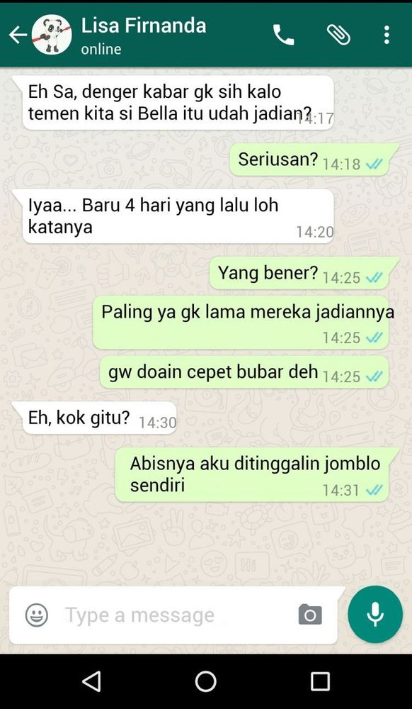 Jangan ditiru ya...