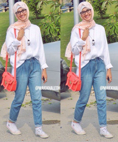 blouse putih selalu aman