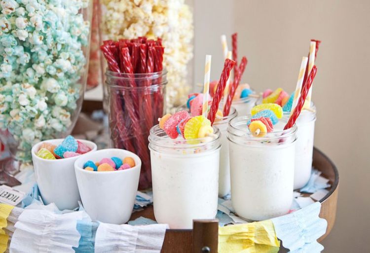 candy vanilla milkshake